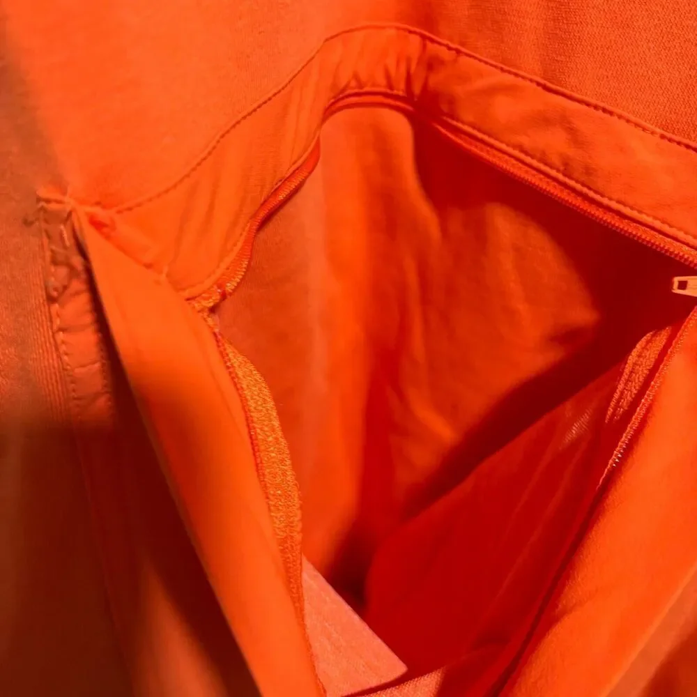 Adidas Women's Essentials‎ Brandlove Hoodie Orange XL Zipper Pocket Long Sleeve